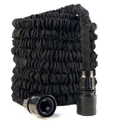 Expandable garden hose featuring high-pressure capability, made from durable latex with a flexible design, ideal for gardening and outdoor use. 2