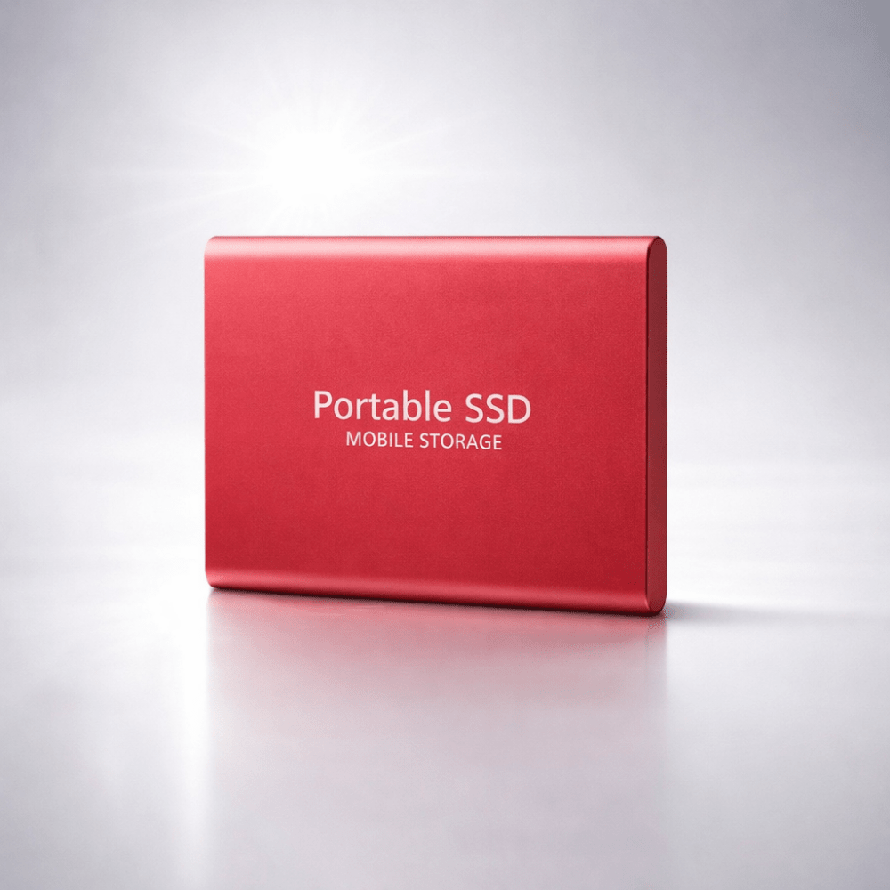 External SSD 512GB with High-Speed USB Connection – Portable Silver Storage Drive 6
