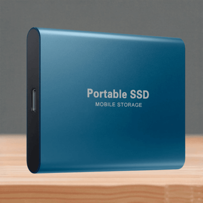 External SSD portable drive featuring high-speed USB-C connectivity and a waterproof design, perfect for on-the-go storage and data protection. 0