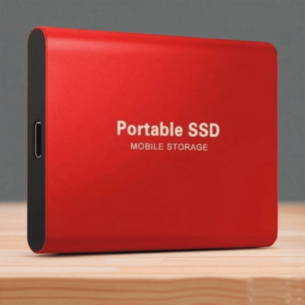 External SSD portable drive featuring high-speed USB-C connectivity and a waterproof design, perfect for on-the-go storage and data protection. 6