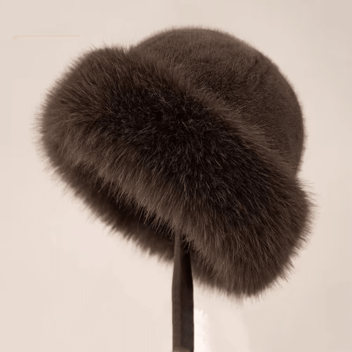 Faux fur hat for adults, featuring exceptional warmth and chic elegance, perfect soft winter accessory for style and comfort. 2