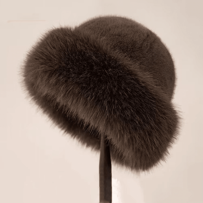 Faux fur hat for adults, featuring exceptional warmth and chic elegance, perfect soft winter accessory for style and comfort. 2