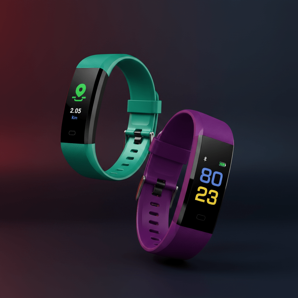 Fitness Tracker Smartwatch featuring blood pressure monitoring, sleep tracking capabilities, and an adjustable silicone strap, ideal for health-conscious individuals. 7