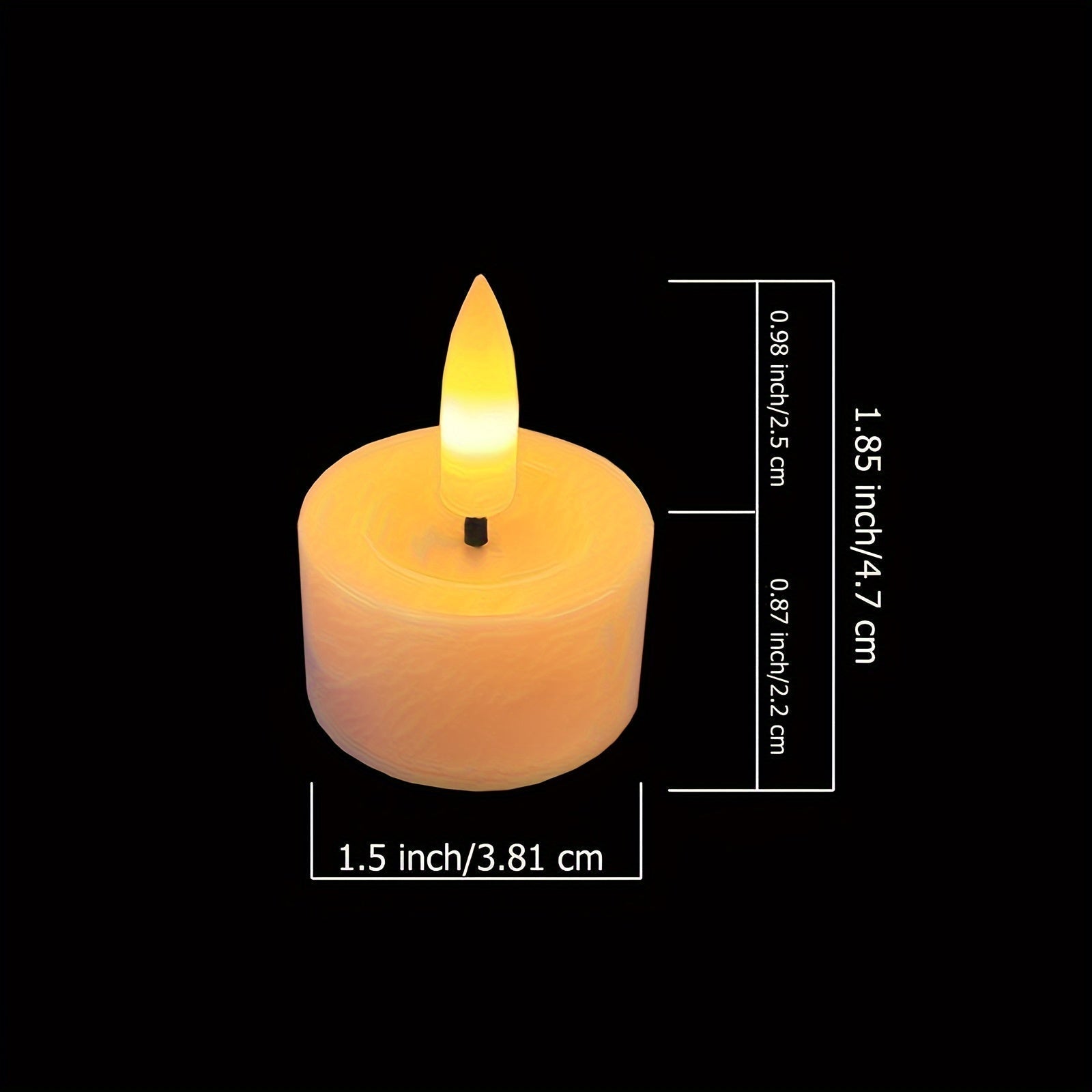 Flameless tealight candles with remote control, dimmable timer, and glitter finish for decorative lighting and ambiance. 3