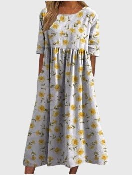 Flattering midi dress for women featuring intricate embroidered details, perfect for versatile summer styling for any occasion. 6