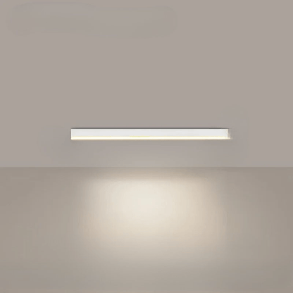 Flush mount ceiling light featuring a sleek modern minimalist design, providing bright illumination ideal for dining rooms and large spaces. 0
