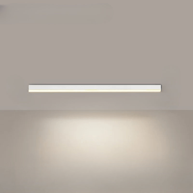 Flush mount ceiling light featuring a sleek modern minimalist design, providing bright illumination ideal for dining rooms and large spaces. 4