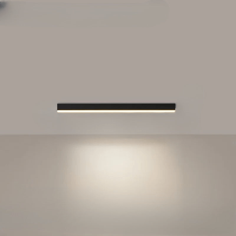 Flush mount ceiling light featuring a sleek modern minimalist design, providing bright illumination ideal for dining rooms and large spaces. 7