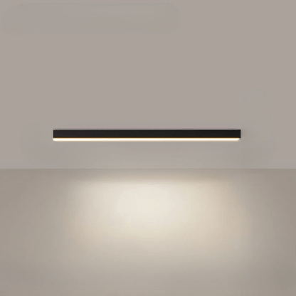 Flush mount ceiling light featuring a sleek modern minimalist design, providing bright illumination ideal for dining rooms and large spaces. 14