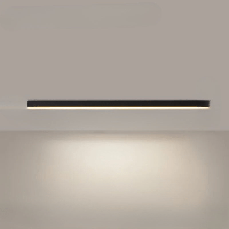 Flush mount ceiling light featuring a sleek modern minimalist design, providing bright illumination ideal for dining rooms and large spaces. 9