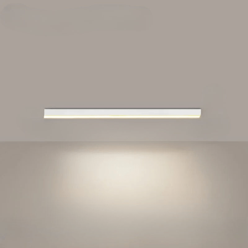 Flush mount ceiling light featuring a sleek modern minimalist design, providing bright illumination ideal for dining rooms and large spaces. 3