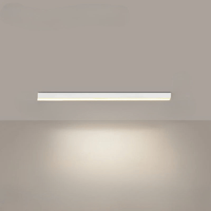 Flush mount ceiling light featuring a sleek modern minimalist design, providing bright illumination ideal for dining rooms and large spaces. 3