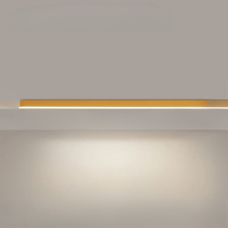 Flush mount ceiling light featuring a sleek modern minimalist design, providing bright illumination ideal for dining rooms and large spaces. 12