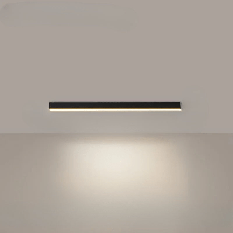 Flush mount ceiling light featuring a sleek modern minimalist design, providing bright illumination ideal for dining rooms and large spaces. 8
