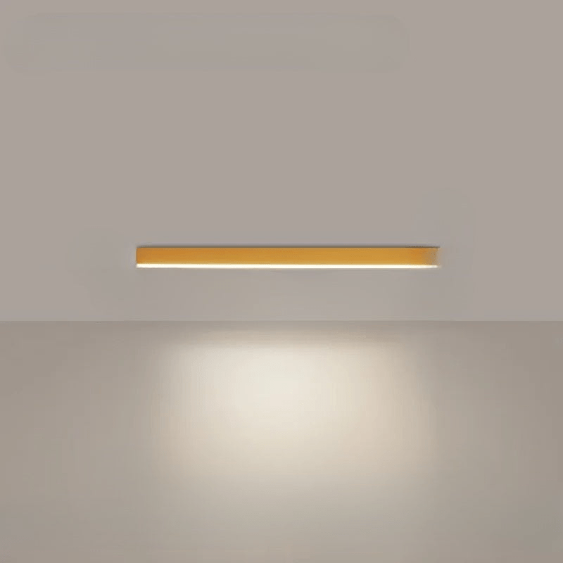 Flush mount ceiling light featuring a sleek modern minimalist design, providing bright illumination ideal for dining rooms and large spaces. 15