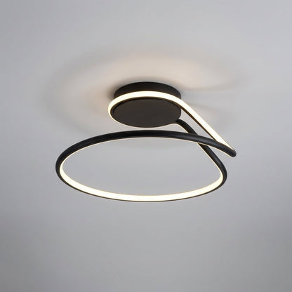 Modern flush mount ceiling light featuring even illumination, energy-efficient design, and a 50cm diameter, perfect for enhancing any contemporary space. 2