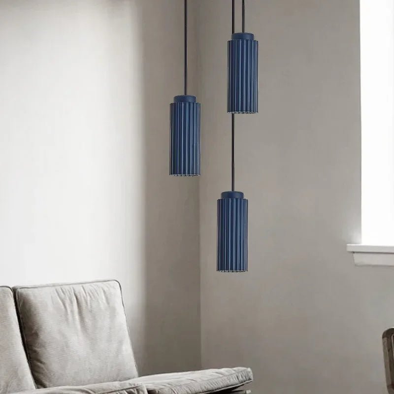 Modern Scandinavian flush mount ceiling light featuring an integrated LED, showcasing a sleek metal and glass design for contemporary home decor. 5