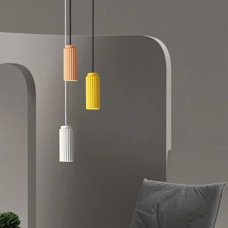 Modern Scandinavian flush mount ceiling light featuring an integrated LED, showcasing a sleek metal and glass design for contemporary home decor. 2
