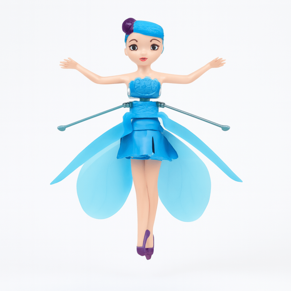 Flying Fairy Toy with hand sensor control, featuring colorful LED light display, designed for indoor play, rechargeable for endless fun for kids. 3