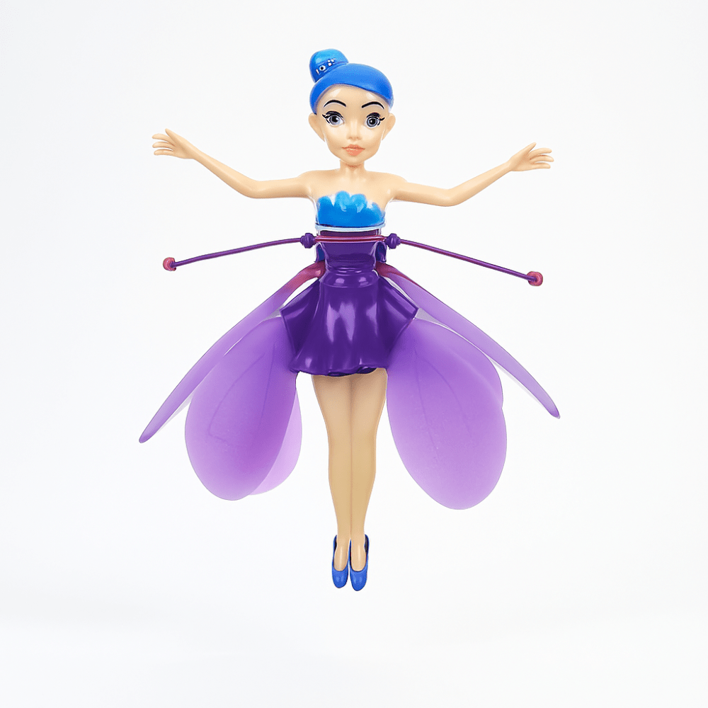 Flying Fairy Toy with hand sensor control, featuring colorful LED light display, designed for indoor play, rechargeable for endless fun for kids. 6