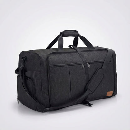 Foldable Duffel Bag with Ventilated Shoe Compartment – Water-Repellent 600D Polyester – Extra Large Travel Capacity 0