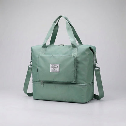 Foldable Travel Bag with Expandable Capacity and Waterproof Oxford Fabric – Versatile Multi-Pocket Design 8