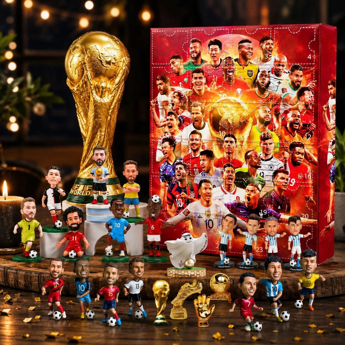 Football Advent Calendar 2026 featuring 24 exciting football-themed surprises for kids, designed to build anticipation for the holiday season. 0
