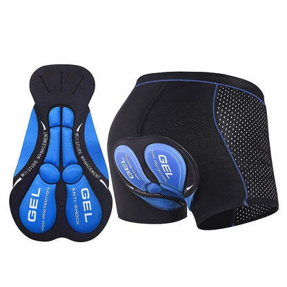 Gel lined cycling underpants featuring high-quality chamois, designed for long rides, made from breathable unisex polyester fabric. 1