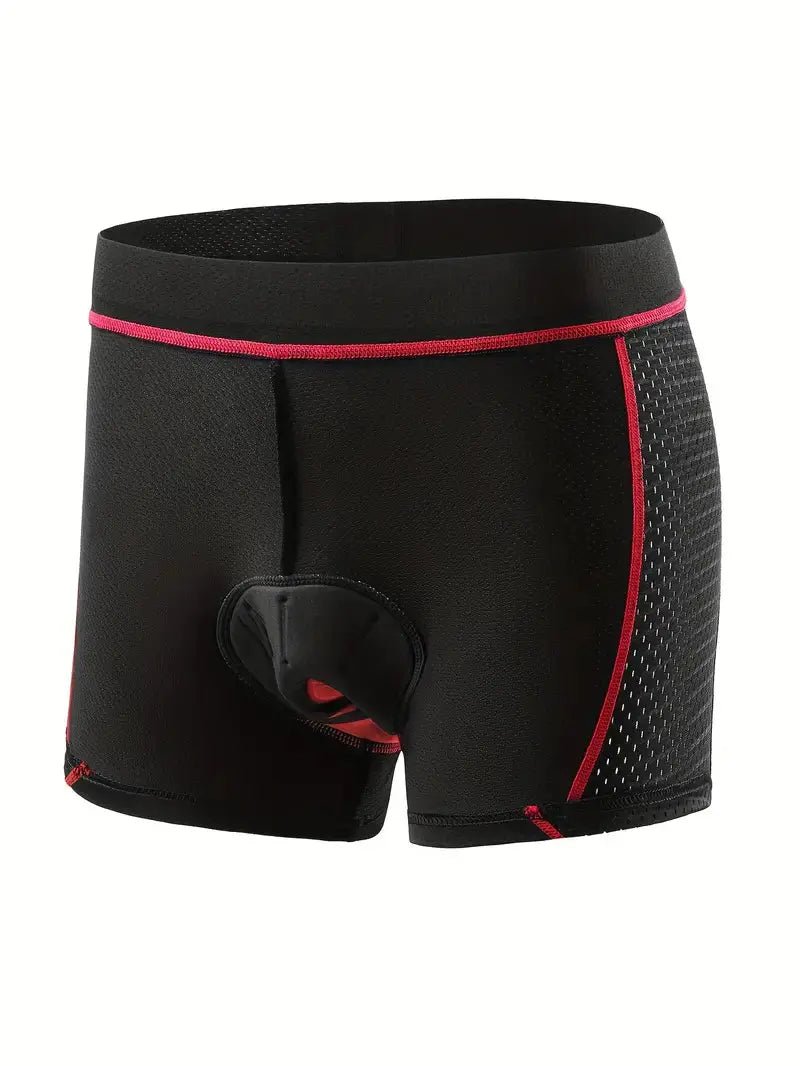 Gel lined cycling underpants featuring high-quality chamois, designed for long rides, made from breathable unisex polyester fabric. 4