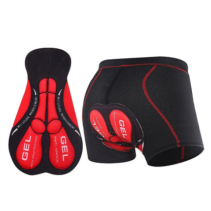 Gel lined cycling underpants featuring high-quality chamois, designed for long rides, made from breathable unisex polyester fabric. 0