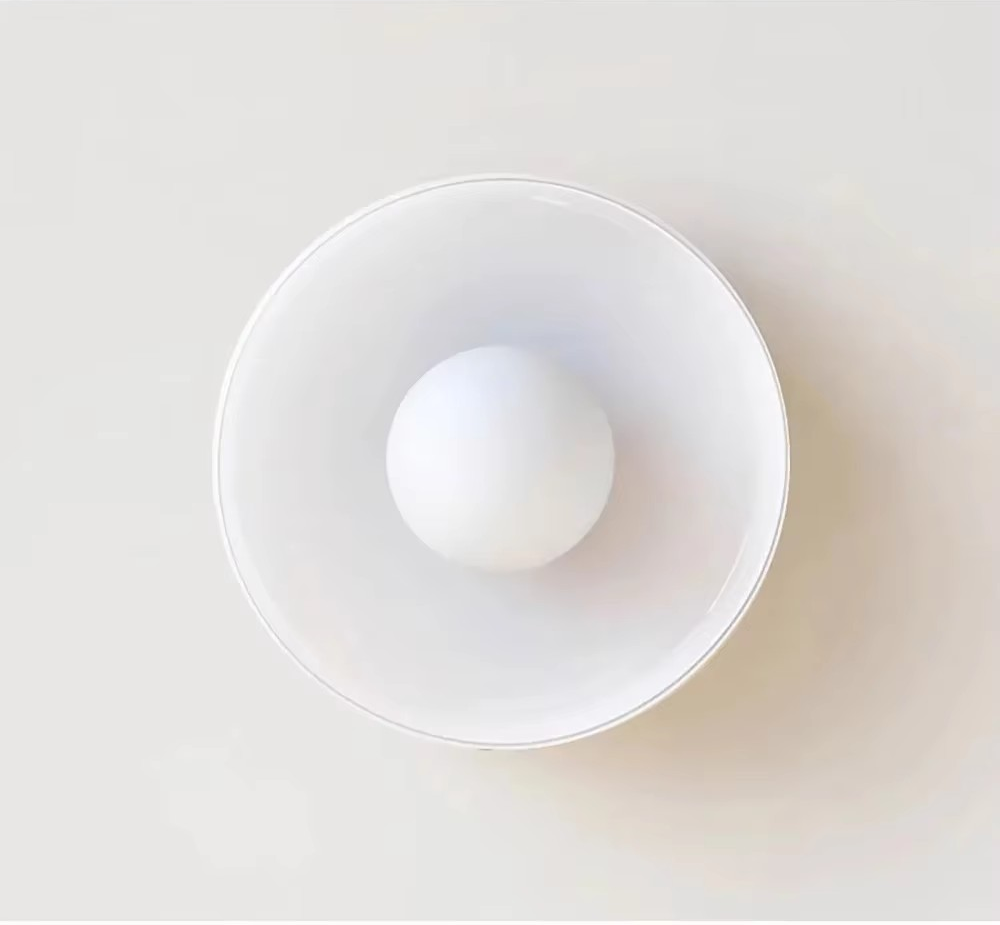 Glass lamp with soothing light, featuring a timeless design perfect for halls and balconies, crafted from durable glass for long-lasting use. 5