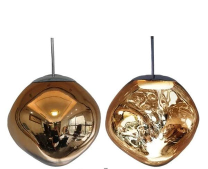 Glass pendant lamp featuring a minimalist design, made from tempered glass and metal, perfect for modern kitchen pendant lighting. 12