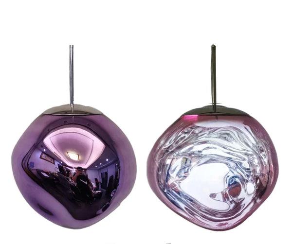 Glass pendant lamp featuring a minimalist design, made from tempered glass and metal, perfect for modern kitchen pendant lighting. 10