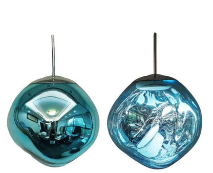 Glass pendant lamp featuring a minimalist design, made from tempered glass and metal, perfect for modern kitchen pendant lighting. 5