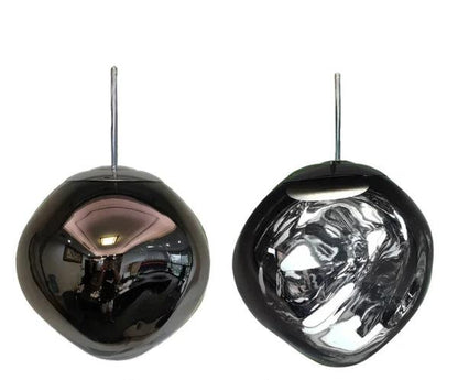 Glass pendant lamp featuring a minimalist design, made from tempered glass and metal, perfect for modern kitchen pendant lighting. 4