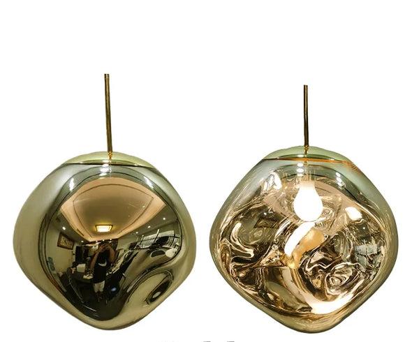 Glass pendant lamp featuring a minimalist design, made from tempered glass and metal, perfect for modern kitchen pendant lighting. 11
