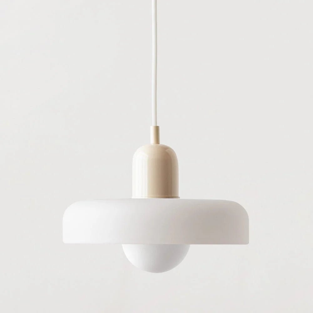 Glass pendant light with adjustable drop for kitchen island, featuring a modern retro design available in multiple colors, perfect for enhancing your culinary space. 12