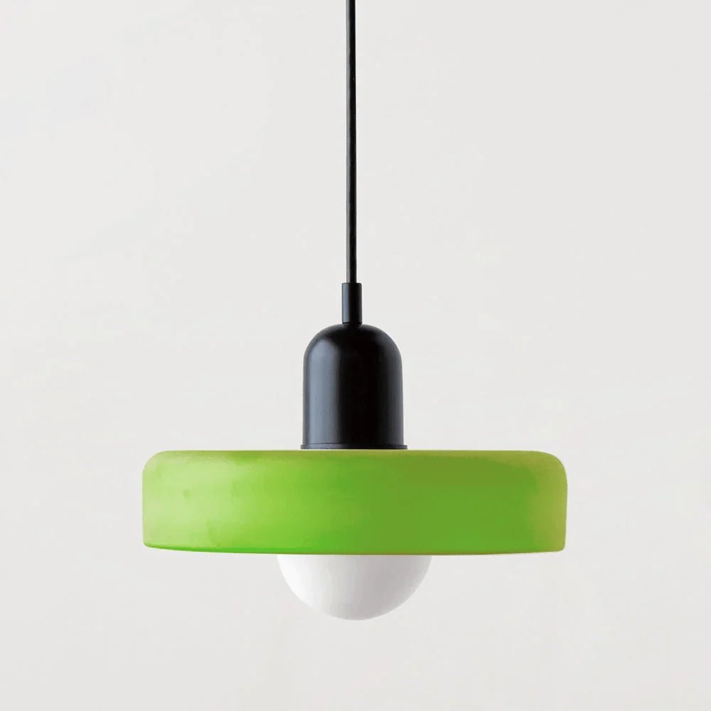 Glass pendant light with adjustable drop for kitchen island, featuring a modern retro design available in multiple colors, perfect for enhancing your culinary space. 27