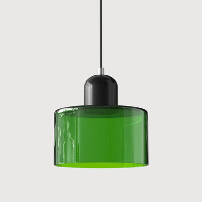 Glass pendant light featuring a retro design with a 15 cm diameter, adjustable suspension ideal for kitchen or dining spaces. 22