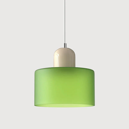 Glass pendant light featuring a retro design with a 15 cm diameter, adjustable suspension ideal for kitchen or dining spaces. 21