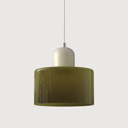 Glass pendant light featuring a retro design with a 15 cm diameter, adjustable suspension ideal for kitchen or dining spaces. 25