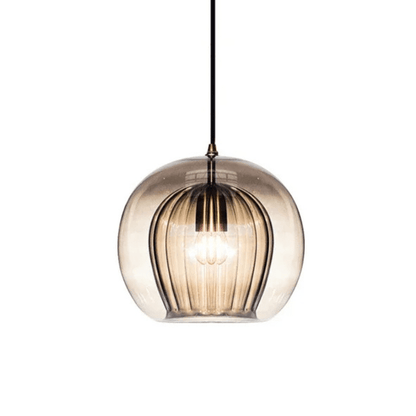 Dimmable LED glass pendant lighting for kitchen islands, featuring a minimalist design and available in 15cm, 20cm, and 25cm 12