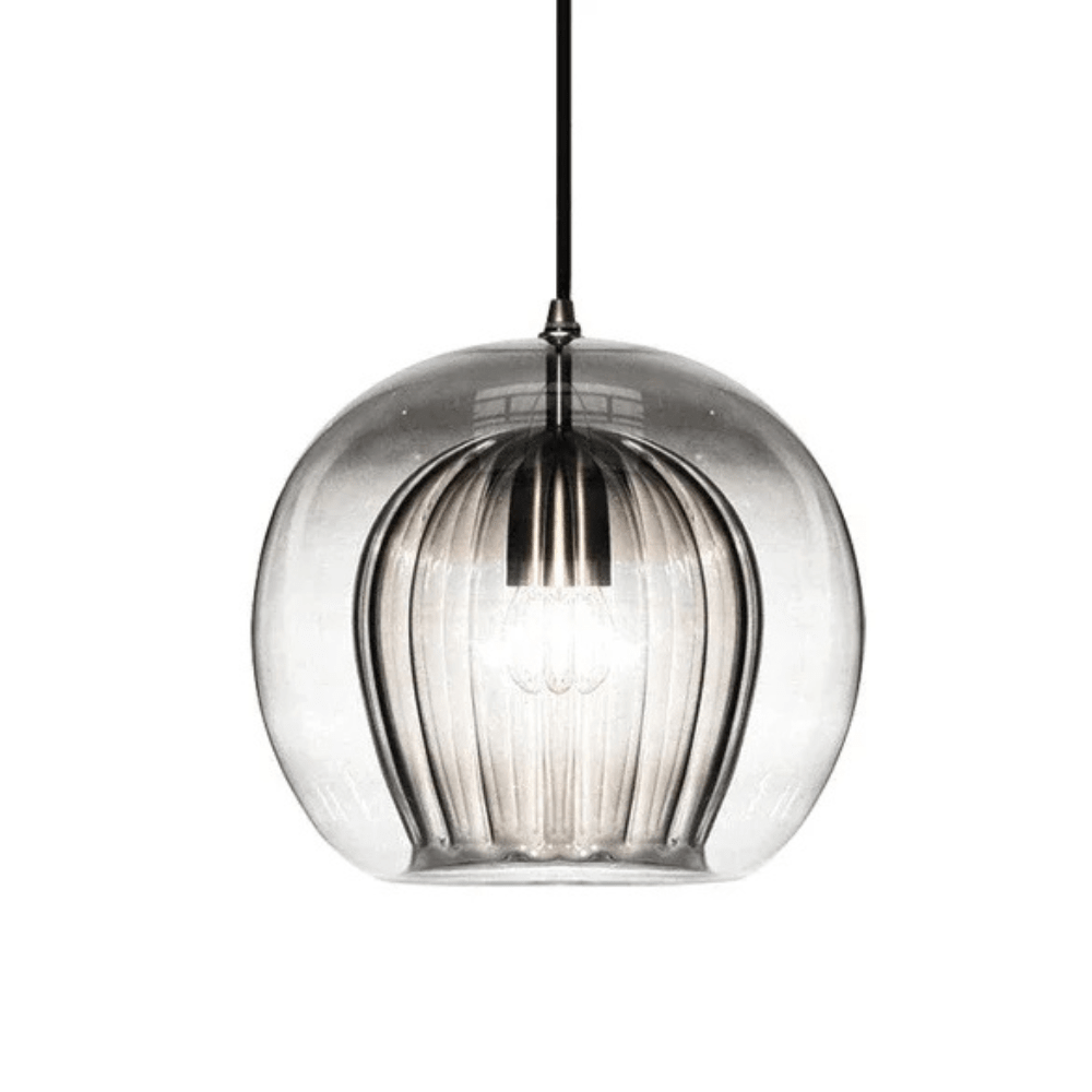 Dimmable LED glass pendant lighting for kitchen islands, featuring a minimalist design and available in 15cm, 20cm, and 25cm 13