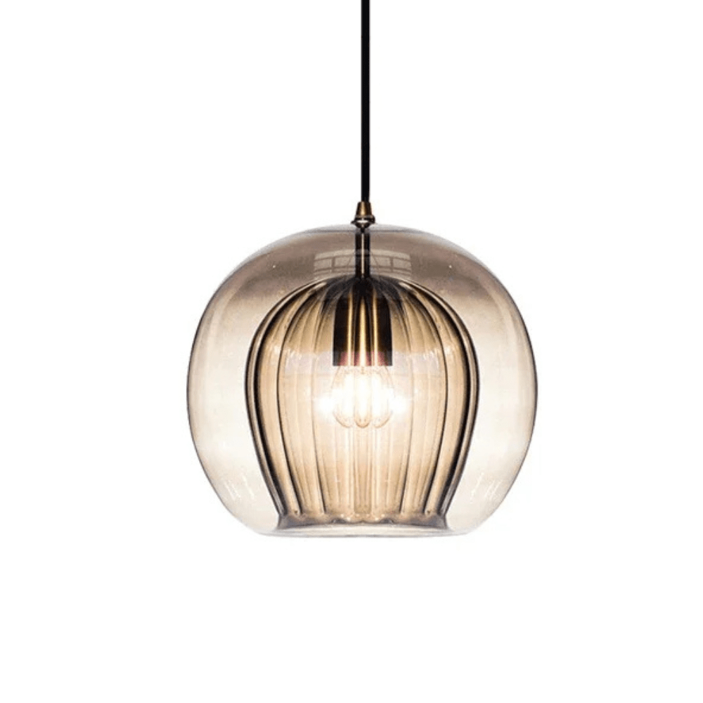 Dimmable LED glass pendant lighting for kitchen islands, featuring a minimalist design and available in 15cm, 20cm, and 25cm 11