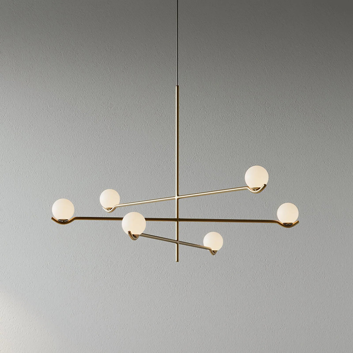 Globe pendant light featuring a modern white glass shade and sleek metal design, adjustable height for kitchen island or dining room illumination. 15