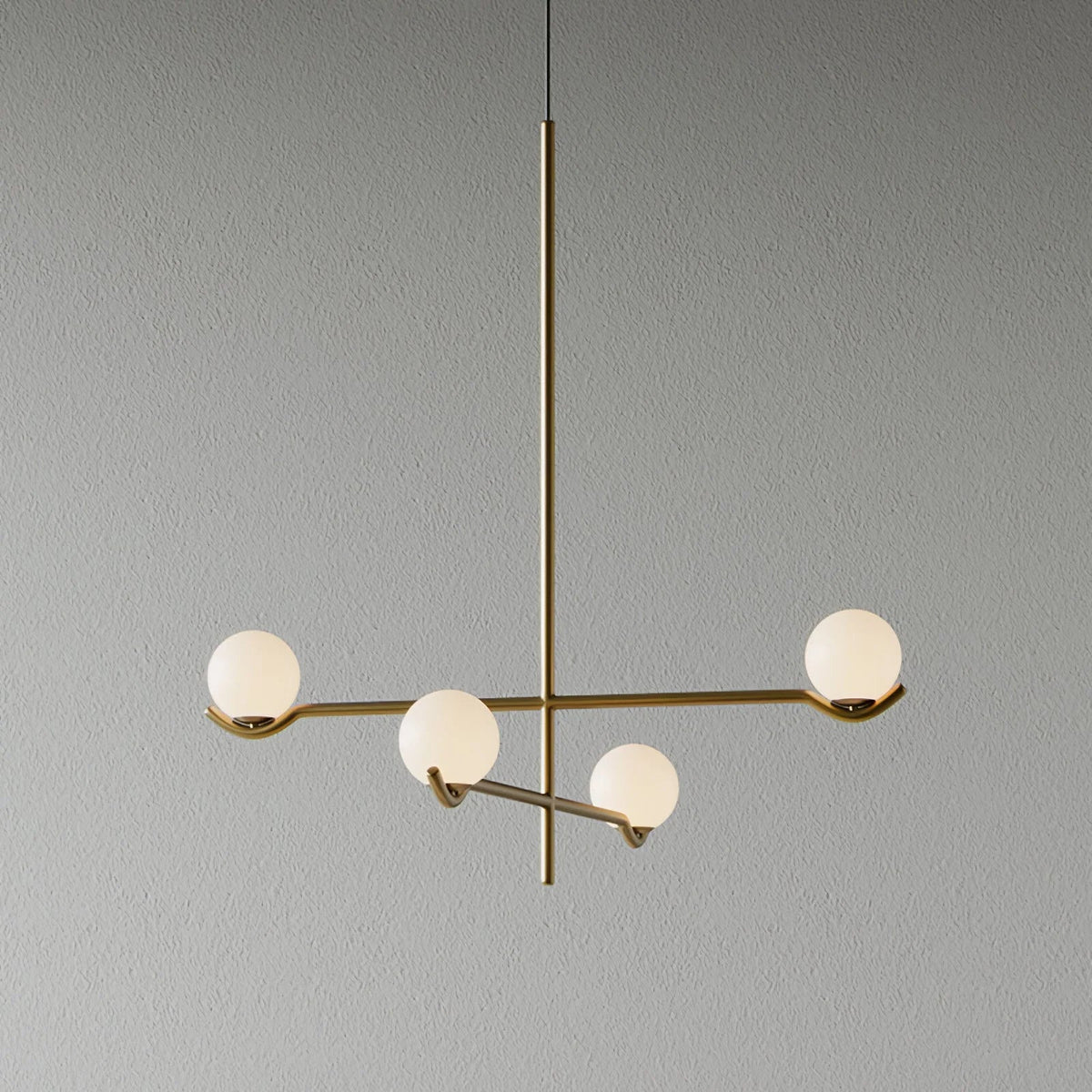 Globe pendant light featuring a modern white glass shade and sleek metal design, adjustable height for kitchen island or dining room illumination. 12