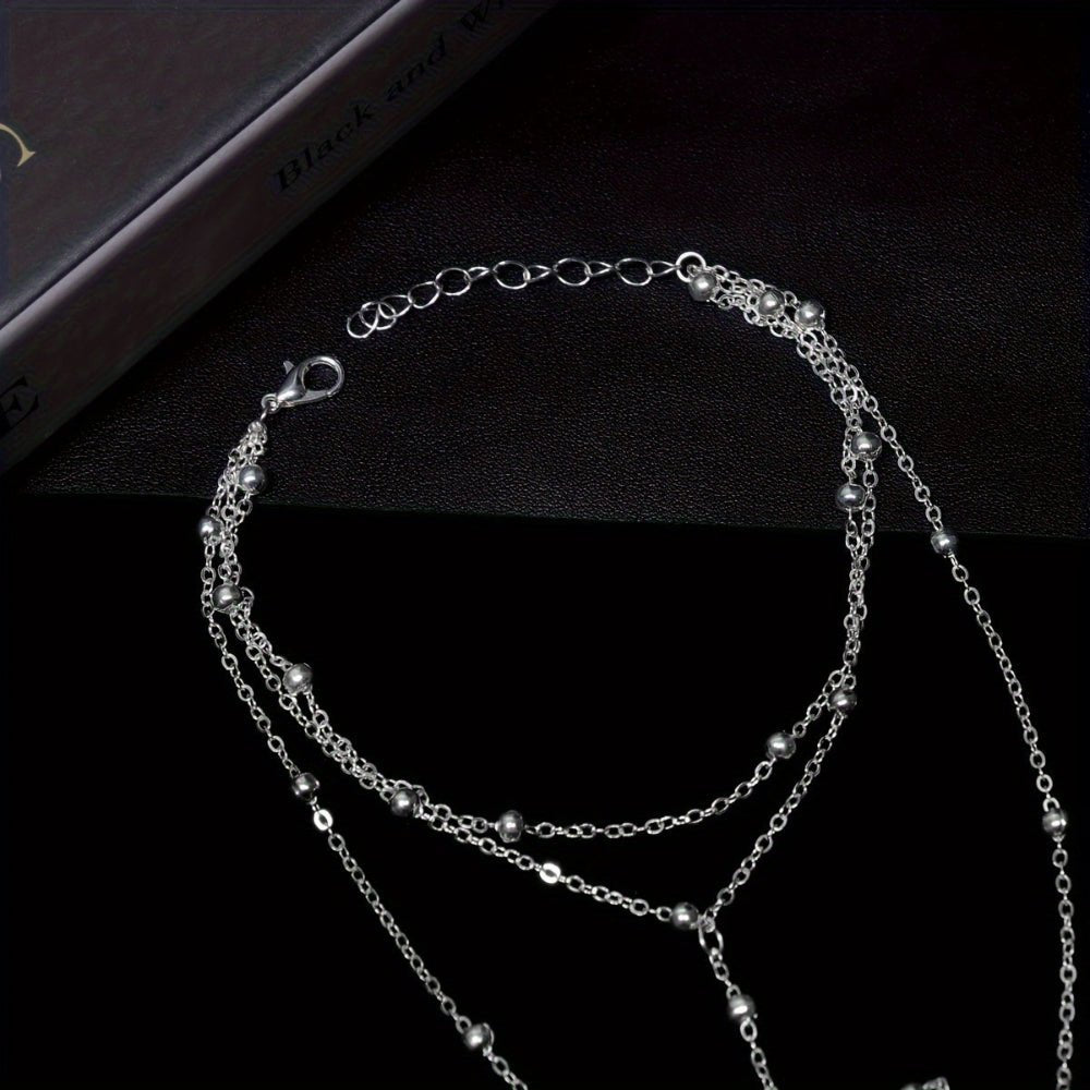 Gold anklet featuring an elegant chain design, perfect for women seeking barefoot foot jewelry for parties and weddings. 4