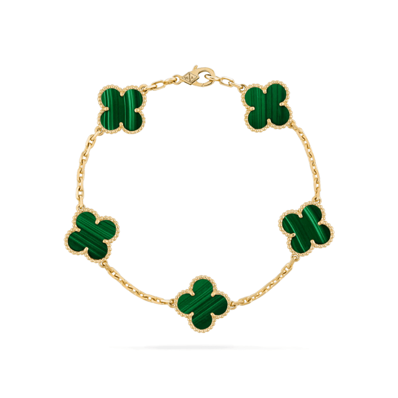 Elegant gold bracelet with adjustable length, featuring stylish black accents, crafted from durable gold-colored metal. 4