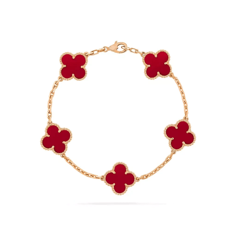 Elegant gold bracelet with adjustable length, featuring stylish black accents, crafted from durable gold-colored metal. 3
