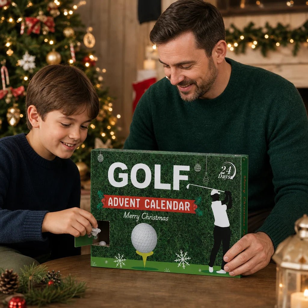 Golf Advent Calendar 2026 featuring 24 unique accessories and surprises designed to enhance training and on-course experiences for golf enthusiasts. 1